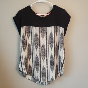 Rewind mixed media top